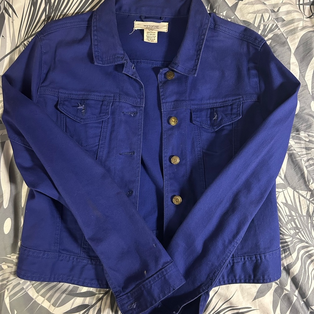 Vibrant Blue Denim Jacket